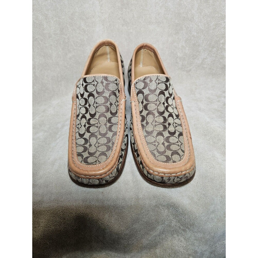 Coach Signature Jacquard Loafers in Brown and Tan - Picture 10 of 16
